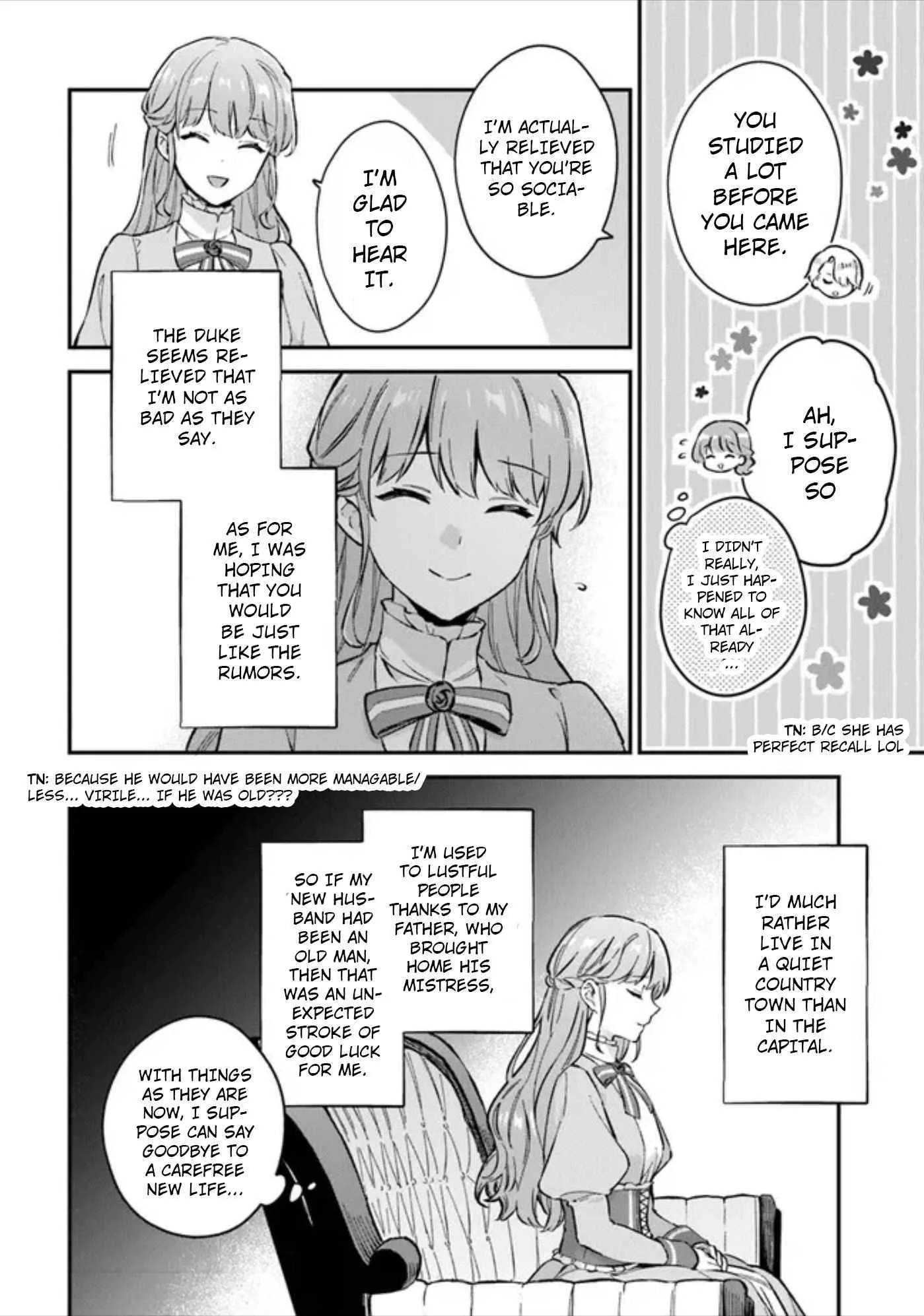 An Incompetent Woman Wants to Be a Villainess ~The Young Lady Who Married as a Substitute for Her Stepsister Didn't Notice the Duke's Doting~ Chapter 1 page 37