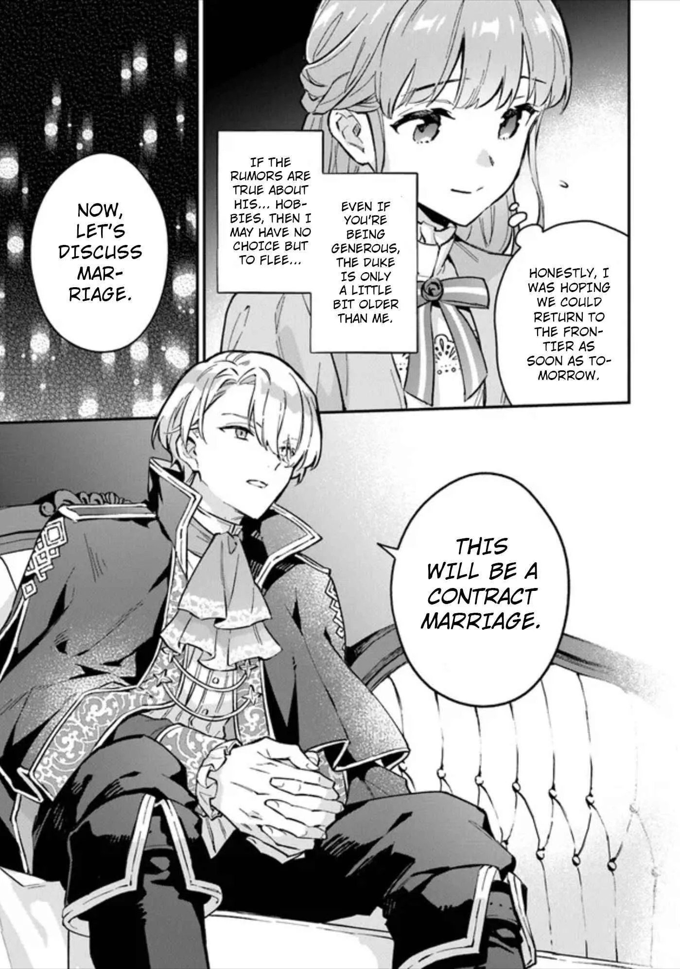 An Incompetent Woman Wants to Be a Villainess ~The Young Lady Who Married as a Substitute for Her Stepsister Didn't Notice the Duke's Doting~ Chapter 1 page 38