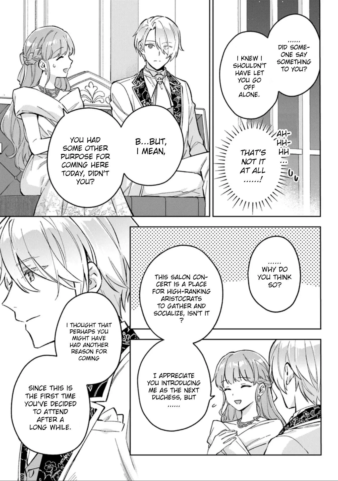 An Incompetent Woman Wants to Be a Villainess ~The Young Lady Who Married as a Substitute for Her Stepsister Didn't Notice the Duke's Doting~ Chapter 10 page 13