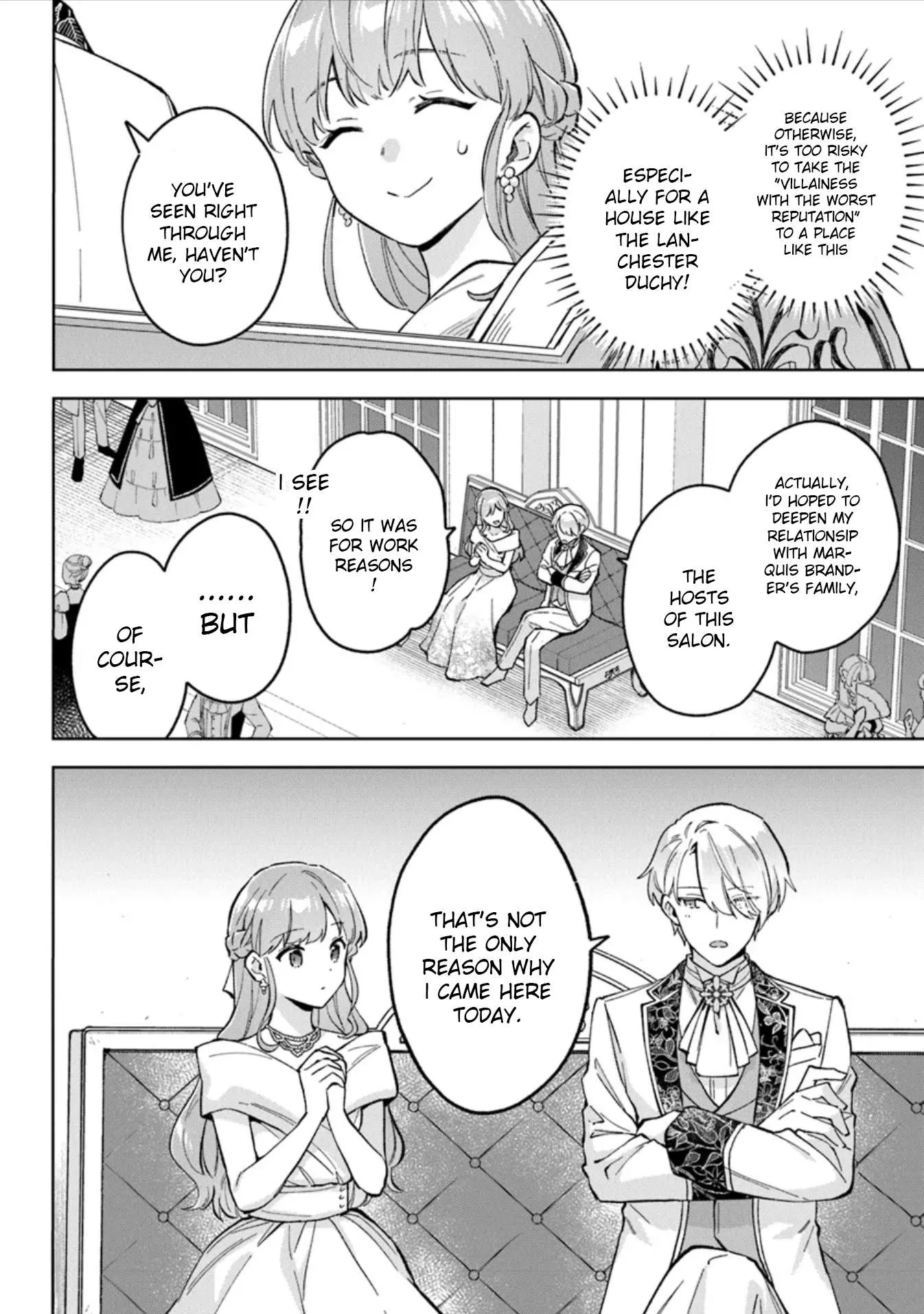 An Incompetent Woman Wants to Be a Villainess ~The Young Lady Who Married as a Substitute for Her Stepsister Didn't Notice the Duke's Doting~ Chapter 10 page 14