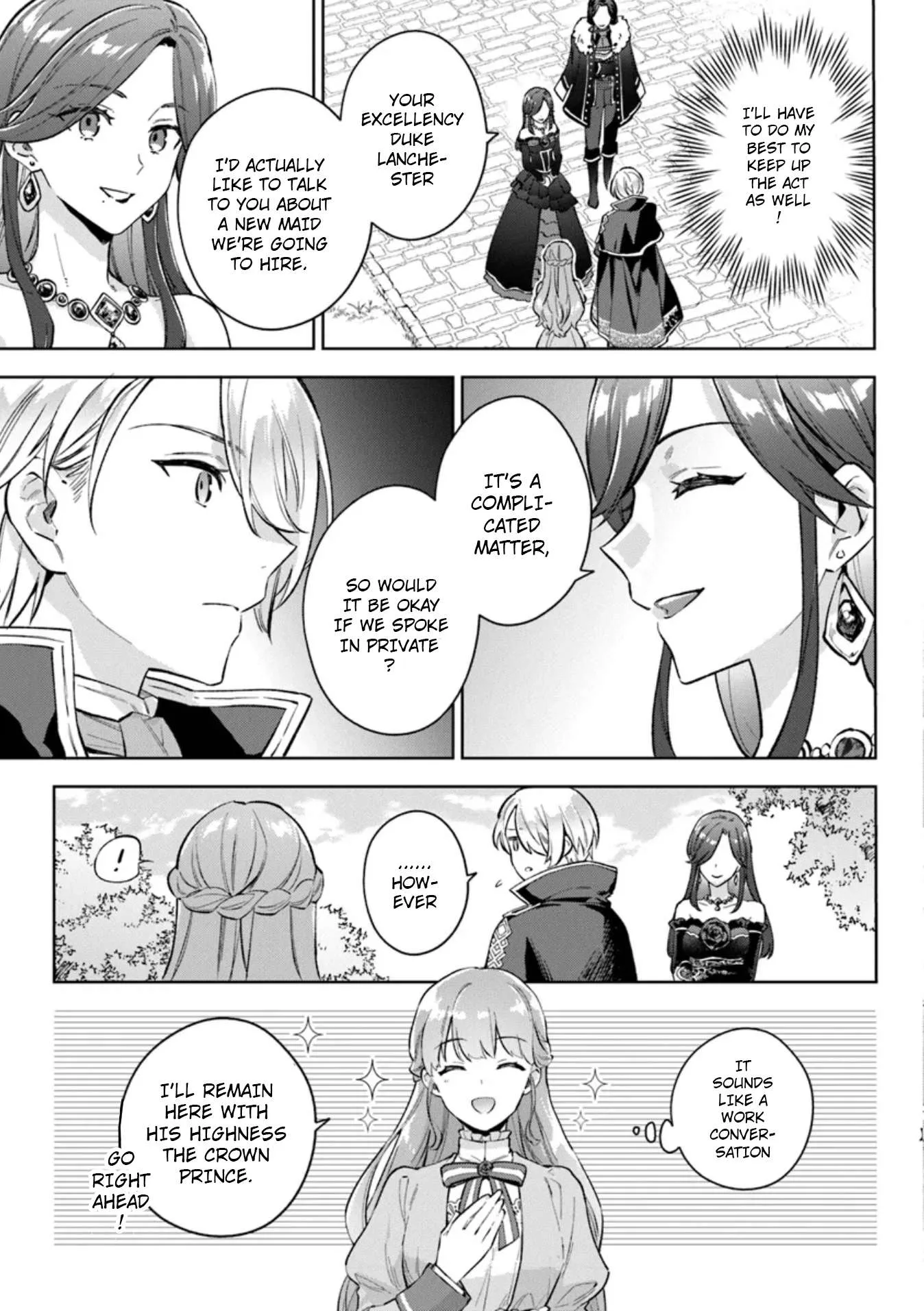 An Incompetent Woman Wants to Be a Villainess ~The Young Lady Who Married as a Substitute for Her Stepsister Didn't Notice the Duke's Doting~ Chapter 11 page 15