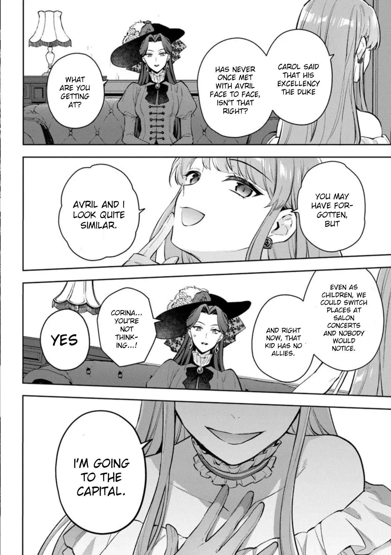 An Incompetent Woman Wants to Be a Villainess ~The Young Lady Who Married as a Substitute for Her Stepsister Didn't Notice the Duke's Doting~ Chapter 13 page 4
