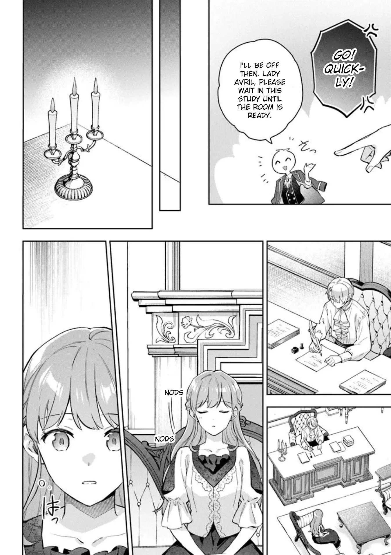 An Incompetent Woman Wants to Be a Villainess ~The Young Lady Who Married as a Substitute for Her Stepsister Didn't Notice the Duke's Doting~ Chapter 13 page 22