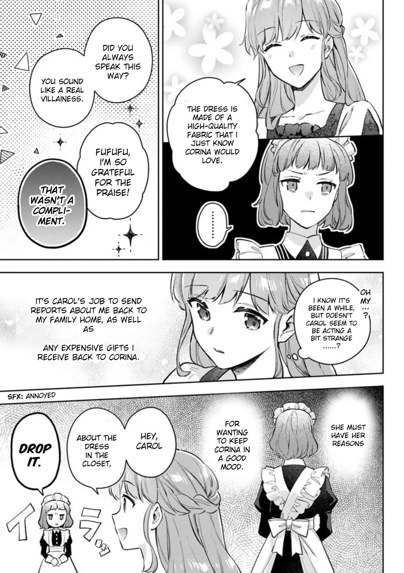 An Incompetent Woman Wants to Be a Villainess ~The Young Lady Who Married as a Substitute for Her Stepsister Didn't Notice the Duke's Doting~ Chapter 13 page 7