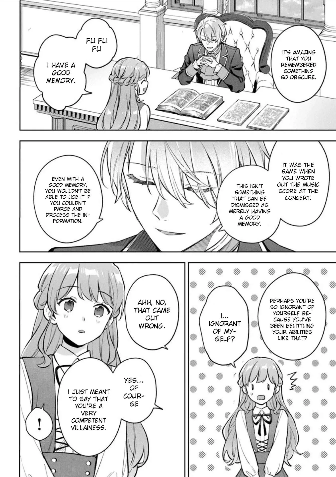 An Incompetent Woman Wants to Be a Villainess ~The Young Lady Who Married as a Substitute for Her Stepsister Didn't Notice the Duke's Doting~ Chapter 14 page 22