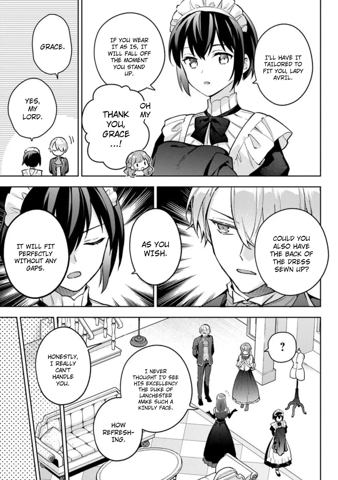 An Incompetent Woman Wants to Be a Villainess ~The Young Lady Who Married as a Substitute for Her Stepsister Didn't Notice the Duke's Doting~ Chapter 17 page 5