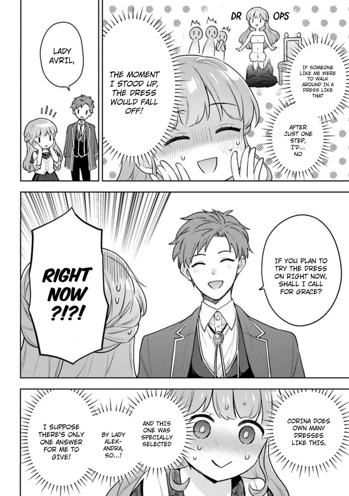 An Incompetent Woman Wants to Be a Villainess ~The Young Lady Who Married as a Substitute for Her Stepsister Didn't Notice the Duke's Doting~ Chapter 17 page 2