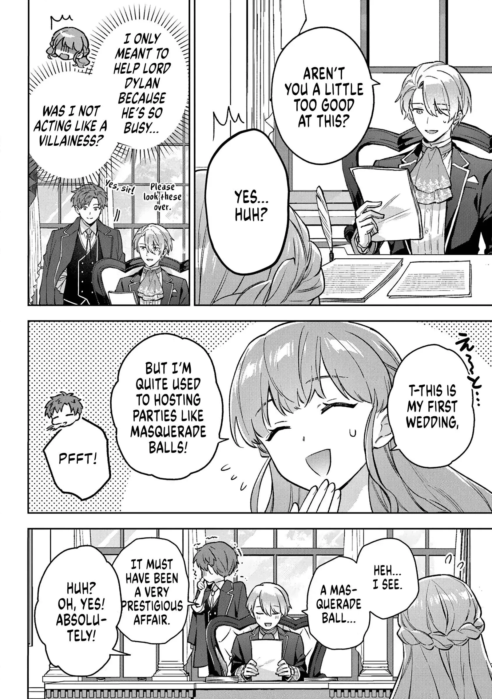 An Incompetent Woman Wants to Be a Villainess ~The Young Lady Who Married as a Substitute for Her Stepsister Didn't Notice the Duke's Doting~ Chapter 19 page 2