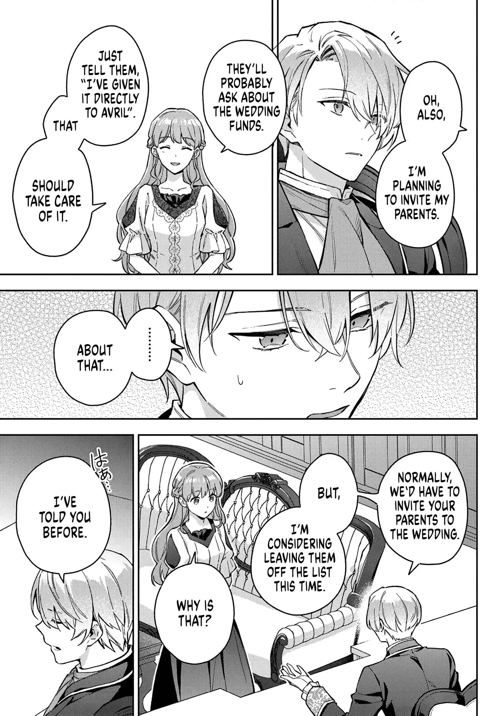 An Incompetent Woman Wants to Be a Villainess ~The Young Lady Who Married as a Substitute for Her Stepsister Didn't Notice the Duke's Doting~ Chapter 19 page 3