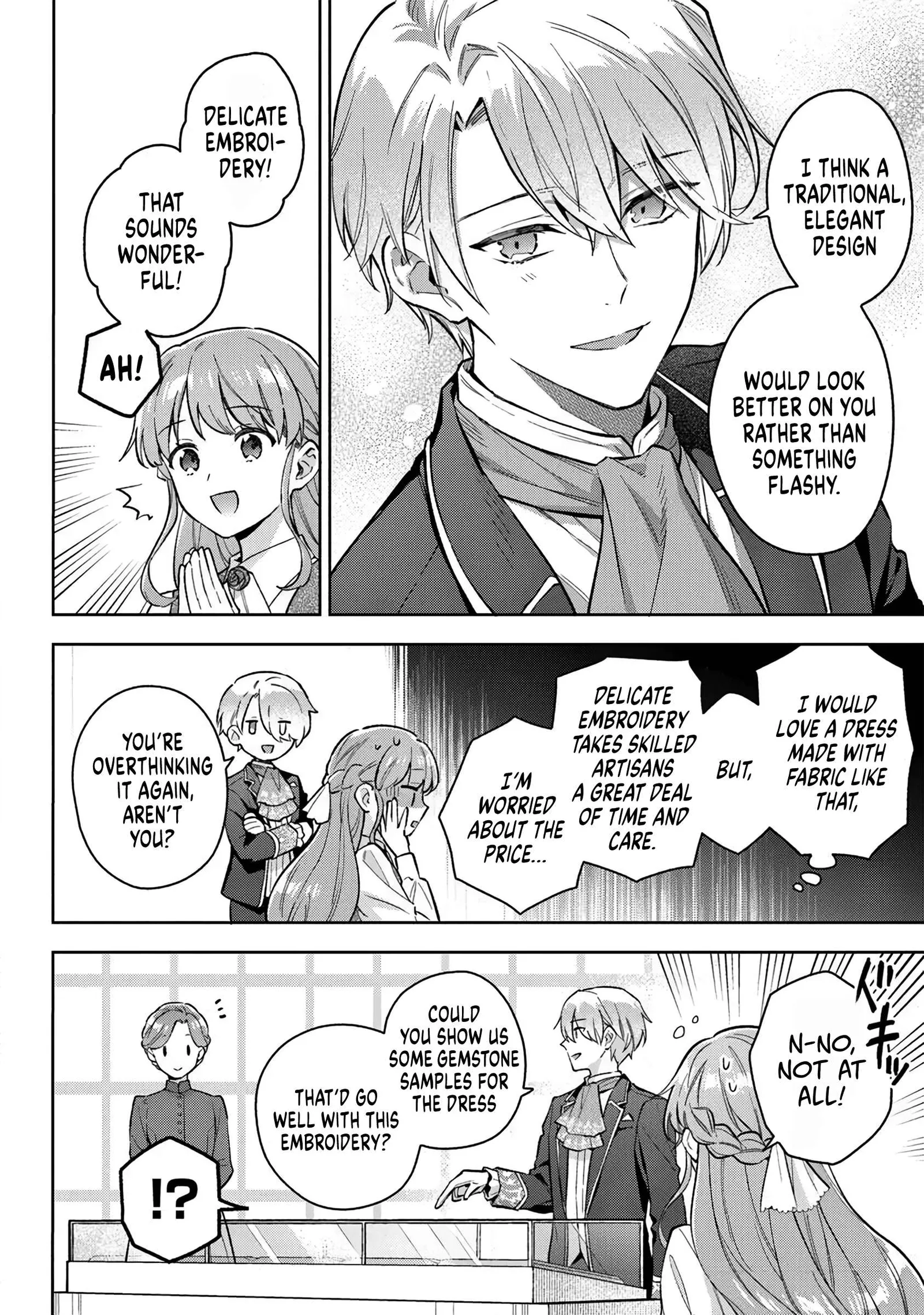 An Incompetent Woman Wants to Be a Villainess ~The Young Lady Who Married as a Substitute for Her Stepsister Didn't Notice the Duke's Doting~ Chapter 19 page 14