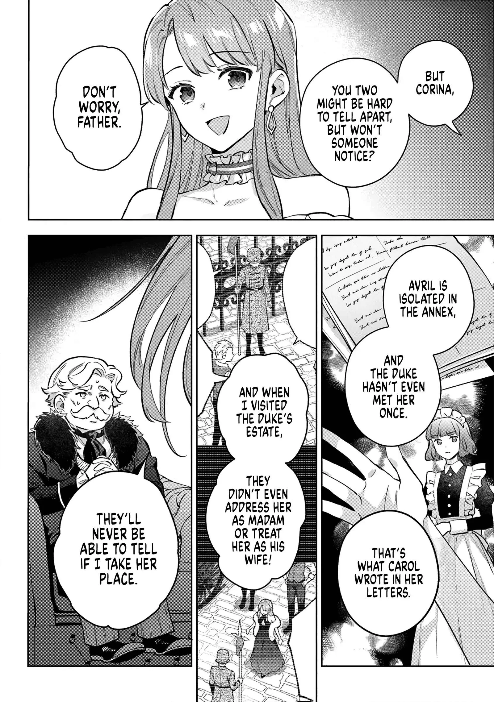 An Incompetent Woman Wants to Be a Villainess ~The Young Lady Who Married as a Substitute for Her Stepsister Didn't Notice the Duke's Doting~ Chapter 19 page 28
