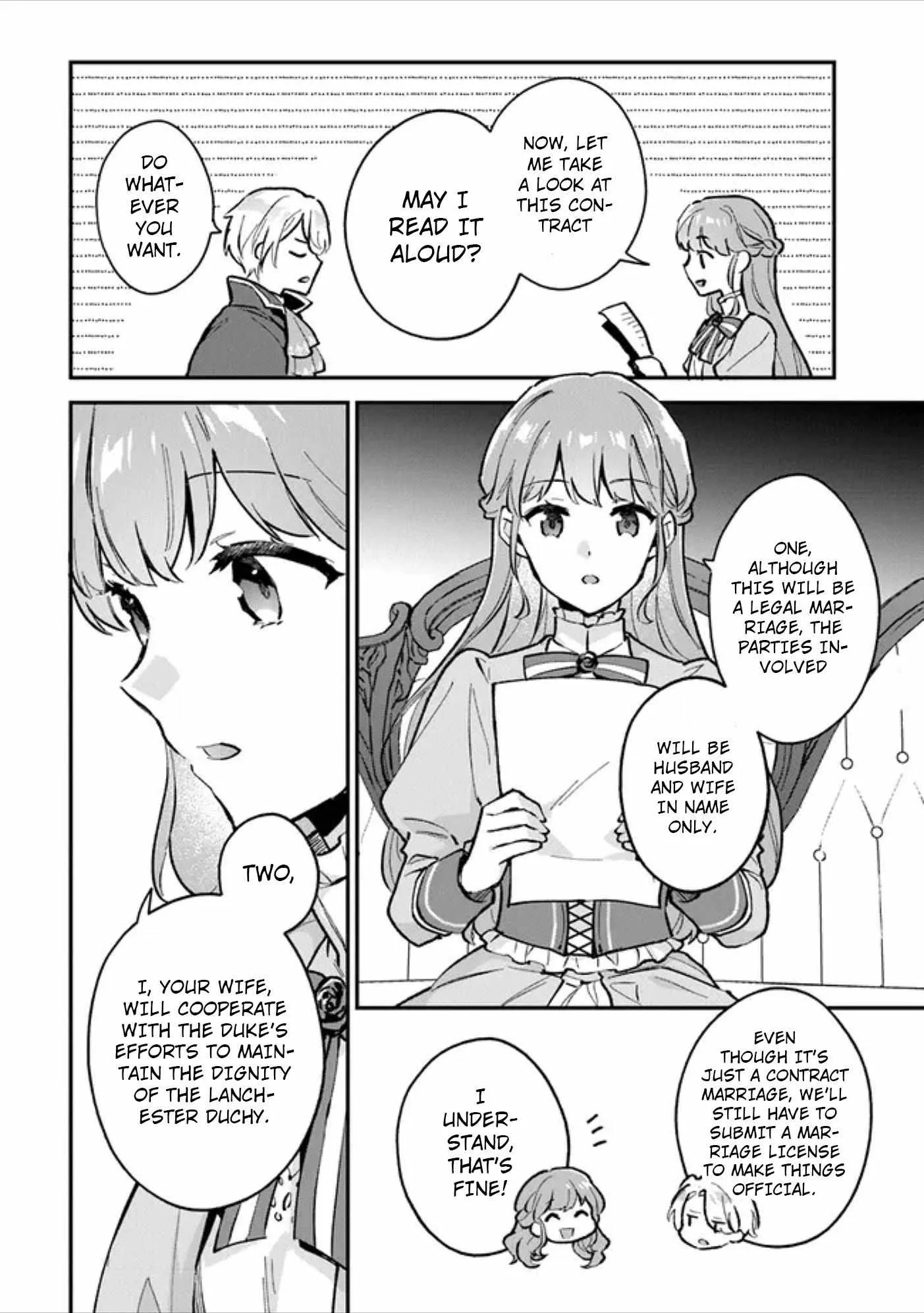 An Incompetent Woman Wants to Be a Villainess ~The Young Lady Who Married as a Substitute for Her Stepsister Didn't Notice the Duke's Doting~ Chapter 2.1 page 4