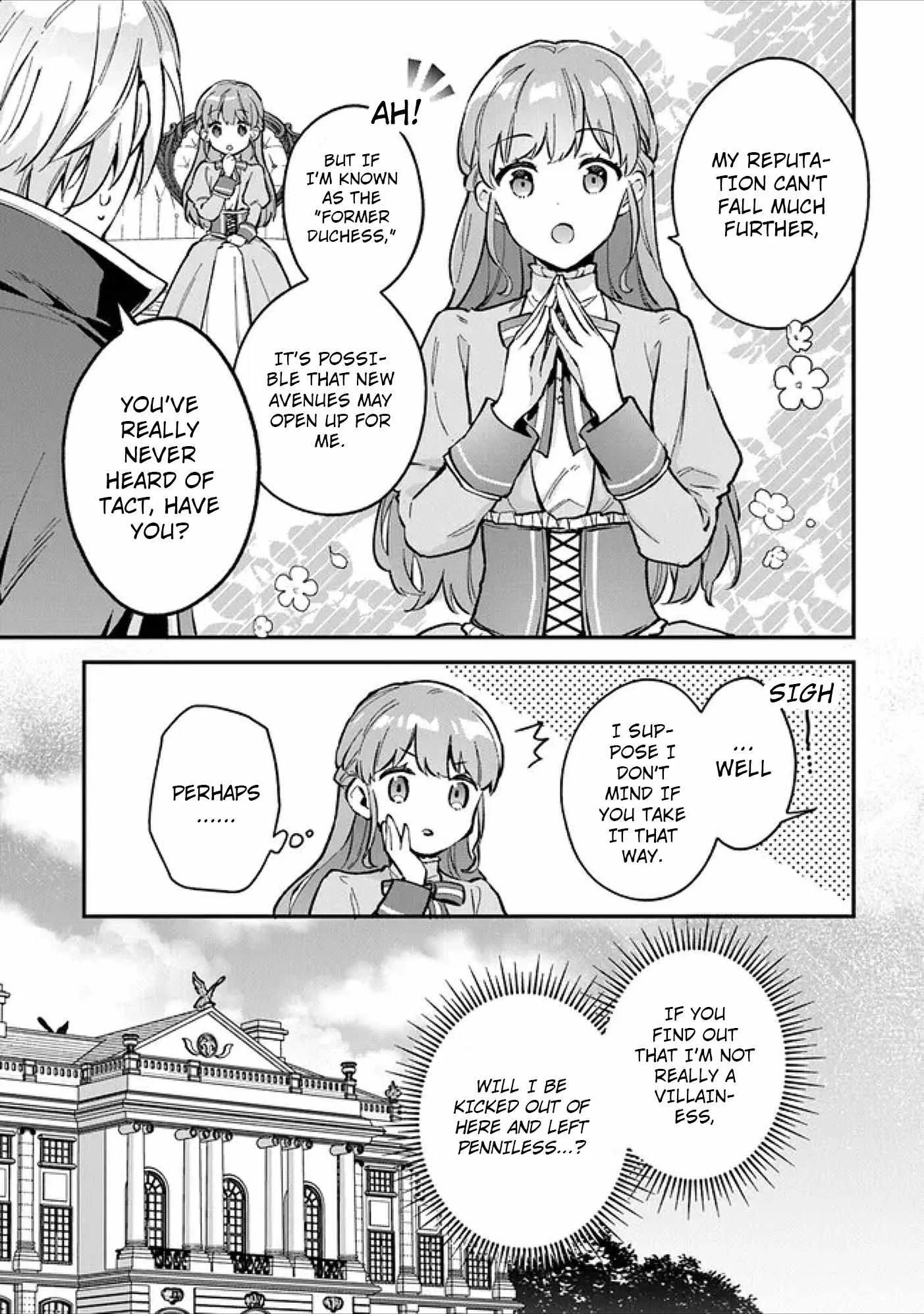 An Incompetent Woman Wants to Be a Villainess ~The Young Lady Who Married as a Substitute for Her Stepsister Didn't Notice the Duke's Doting~ Chapter 2.1 page 11