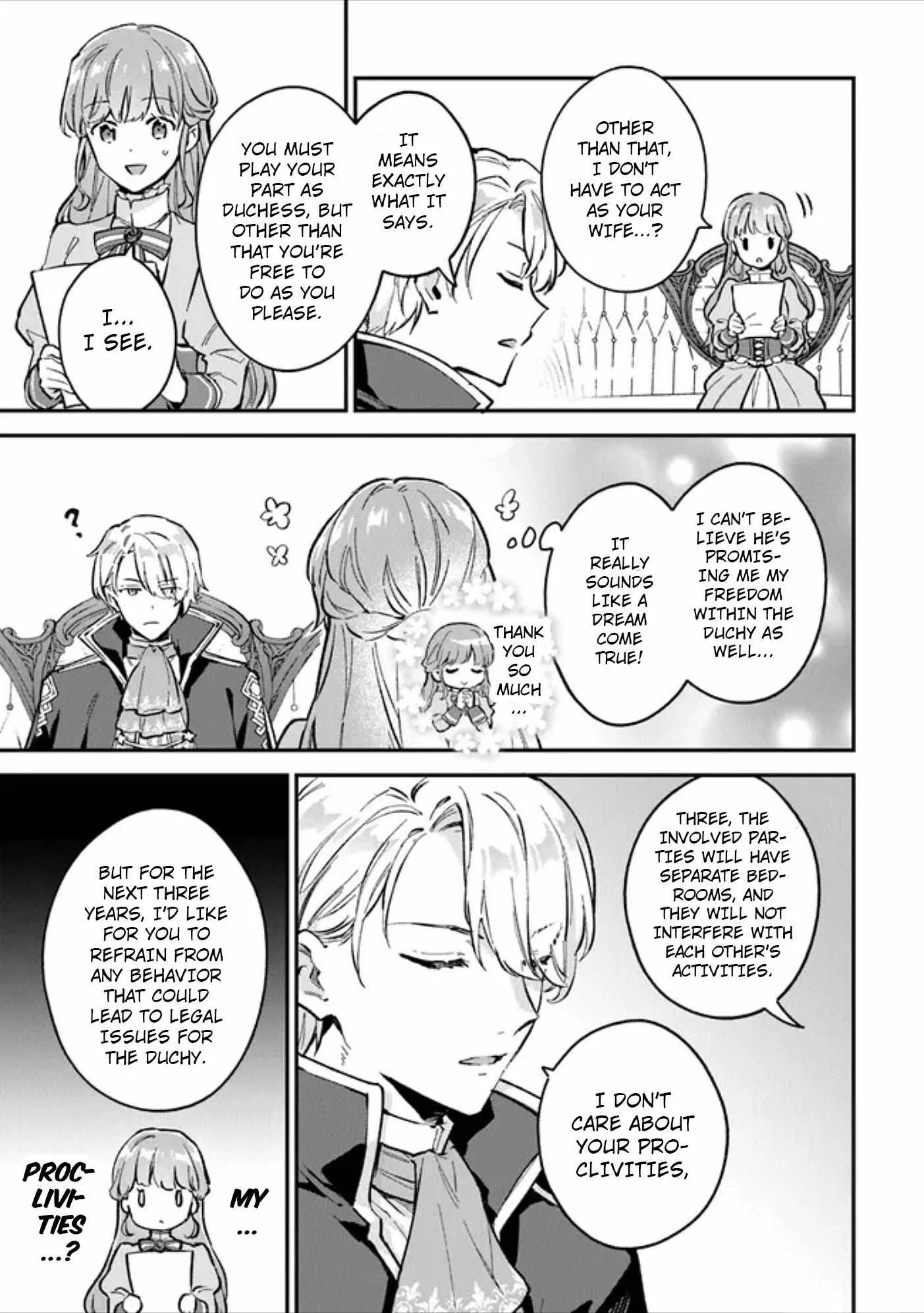 An Incompetent Woman Wants to Be a Villainess ~The Young Lady Who Married as a Substitute for Her Stepsister Didn't Notice the Duke's Doting~ Chapter 2.1 page 5
