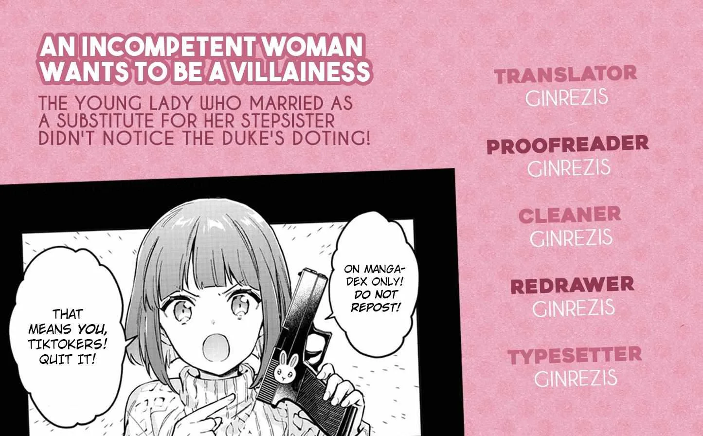 An Incompetent Woman Wants to Be a Villainess ~The Young Lady Who Married as a Substitute for Her Stepsister Didn't Notice the Duke's Doting~ Chapter 2.2 page 19