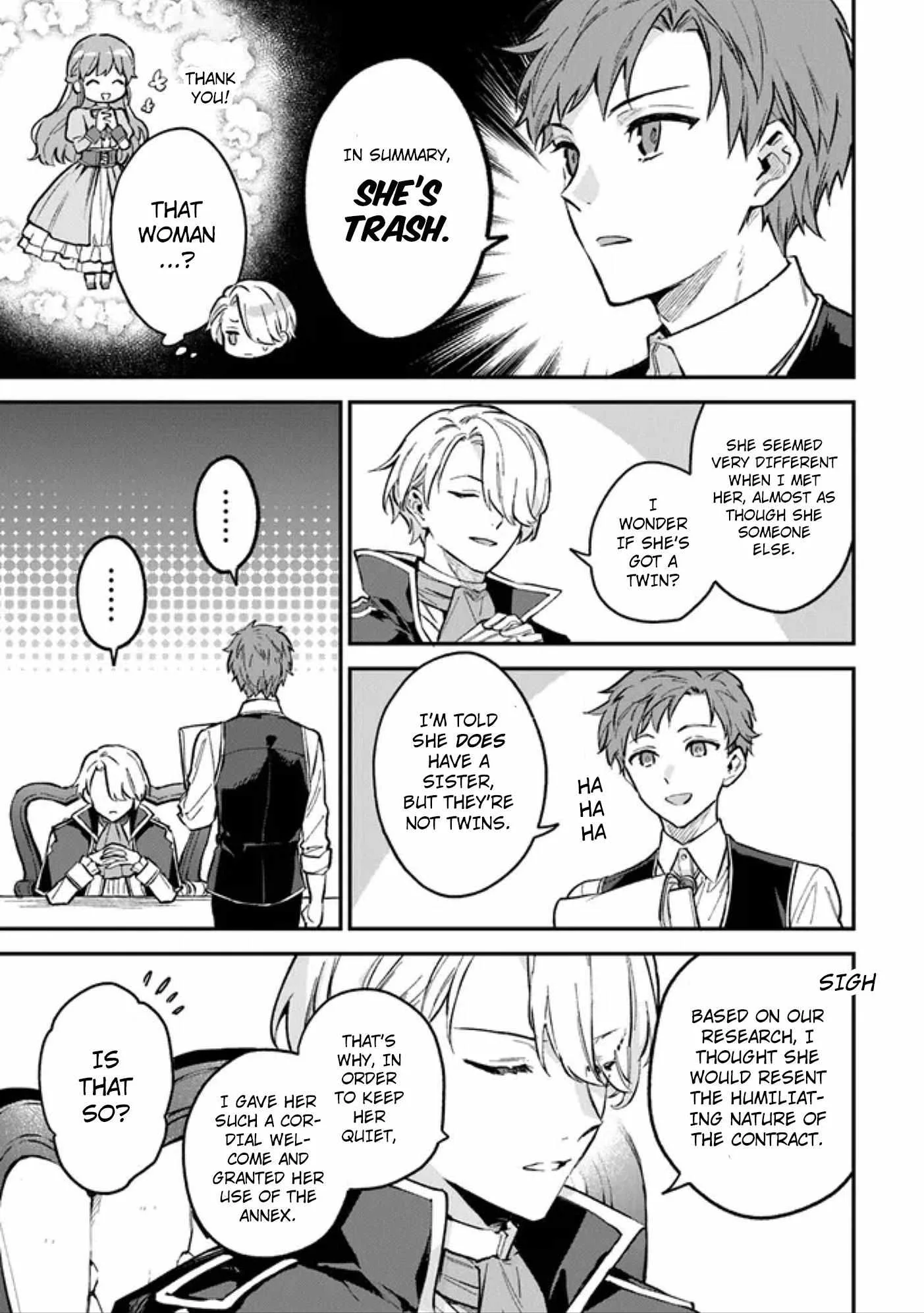 An Incompetent Woman Wants to Be a Villainess ~The Young Lady Who Married as a Substitute for Her Stepsister Didn't Notice the Duke's Doting~ Chapter 2.2 page 5