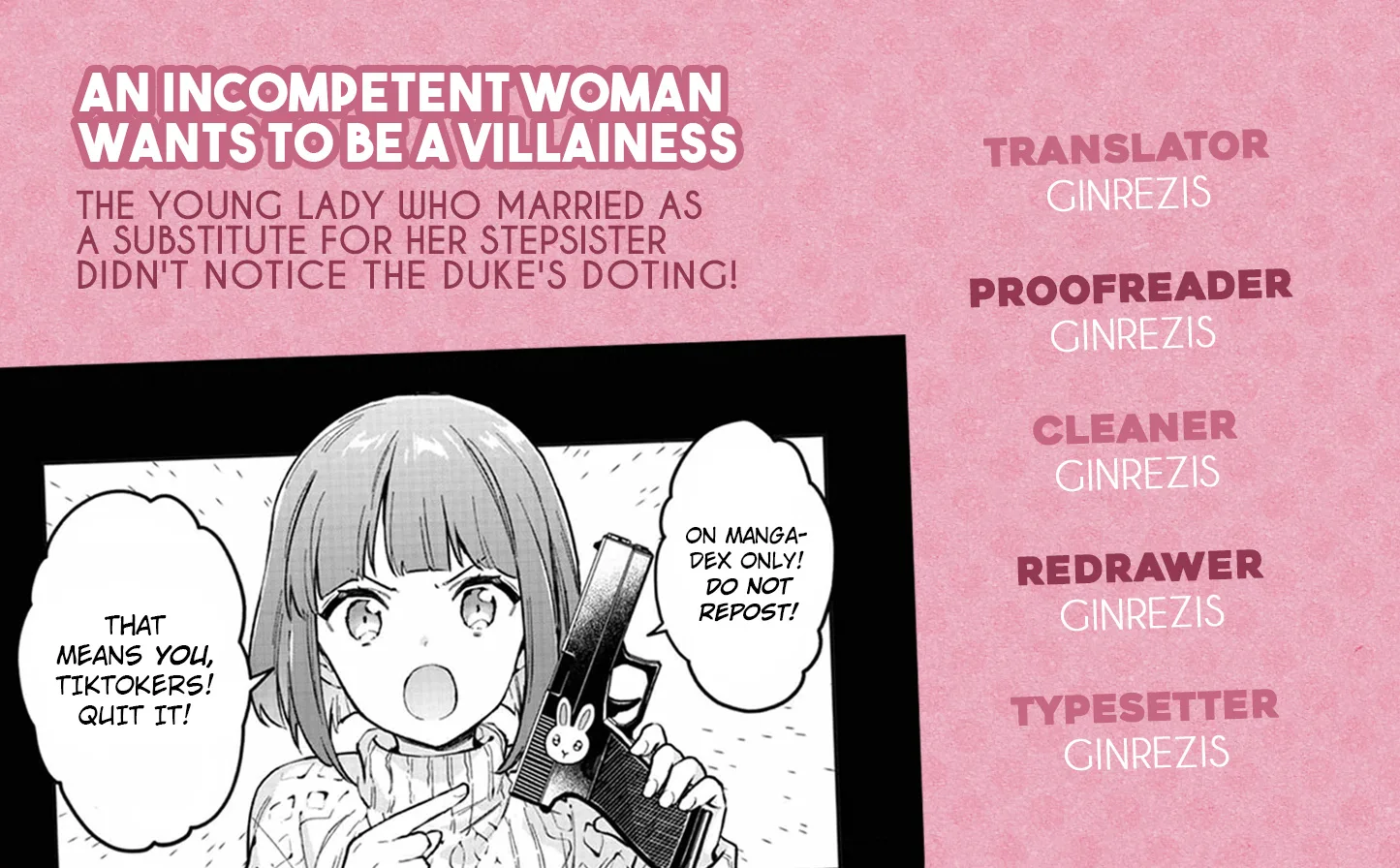An Incompetent Woman Wants to Be a Villainess ~The Young Lady Who Married as a Substitute for Her Stepsister Didn't Notice the Duke's Doting~ Chapter 2 page 18