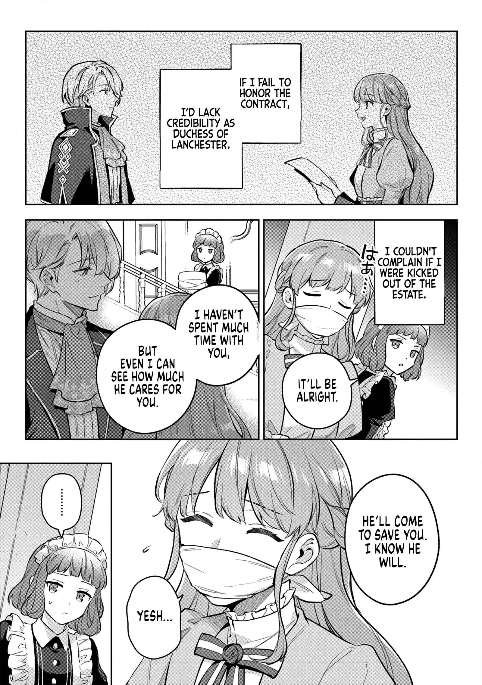 An Incompetent Woman Wants to Be a Villainess ~The Young Lady Who Married as a Substitute for Her Stepsister Didn't Notice the Duke's Doting~ Chapter 21 page 3