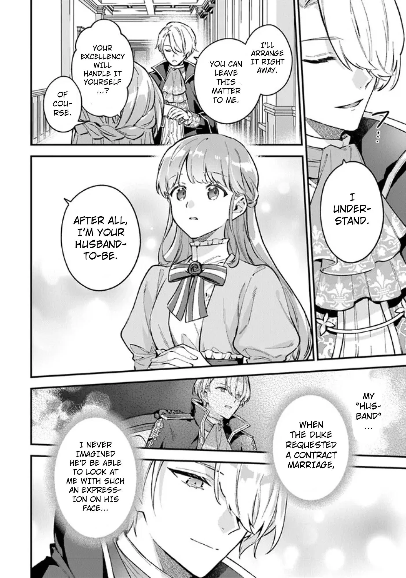An Incompetent Woman Wants to Be a Villainess ~The Young Lady Who Married as a Substitute for Her Stepsister Didn't Notice the Duke's Doting~ Chapter 3.2 page 14