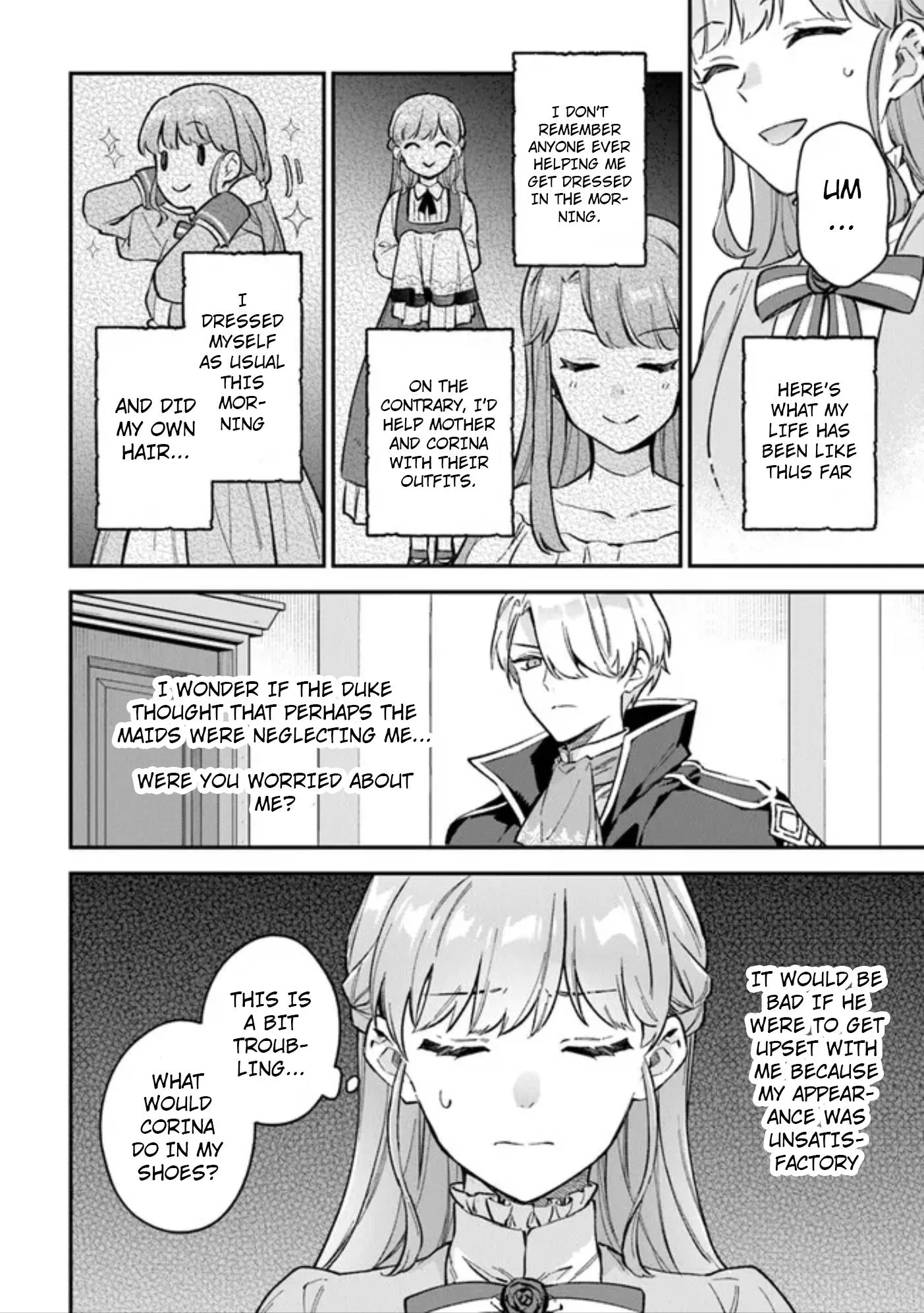 An Incompetent Woman Wants to Be a Villainess ~The Young Lady Who Married as a Substitute for Her Stepsister Didn't Notice the Duke's Doting~ Chapter 3.2 page 8