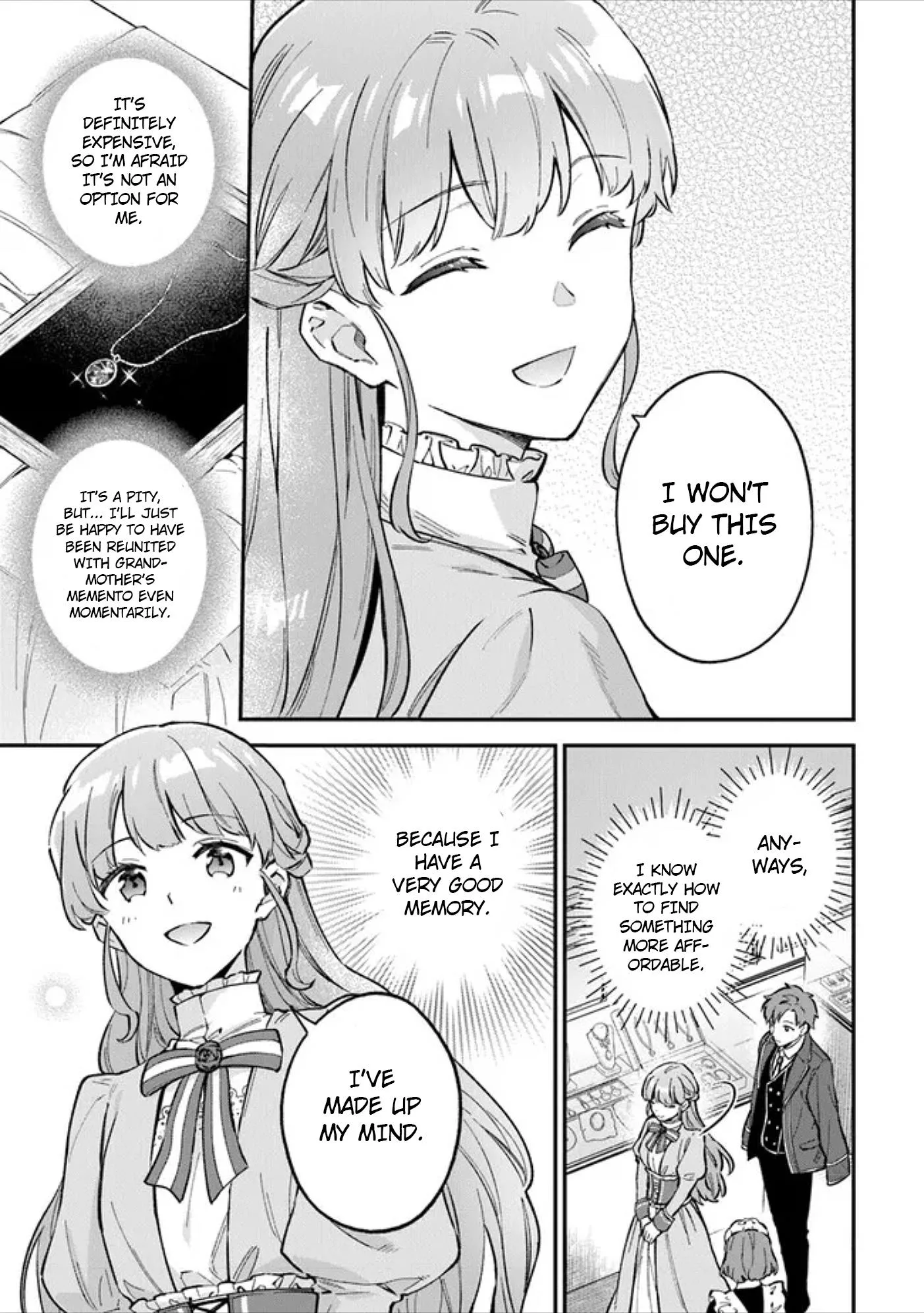 An Incompetent Woman Wants to Be a Villainess ~The Young Lady Who Married as a Substitute for Her Stepsister Didn't Notice the Duke's Doting~ Chapter 3 page 15