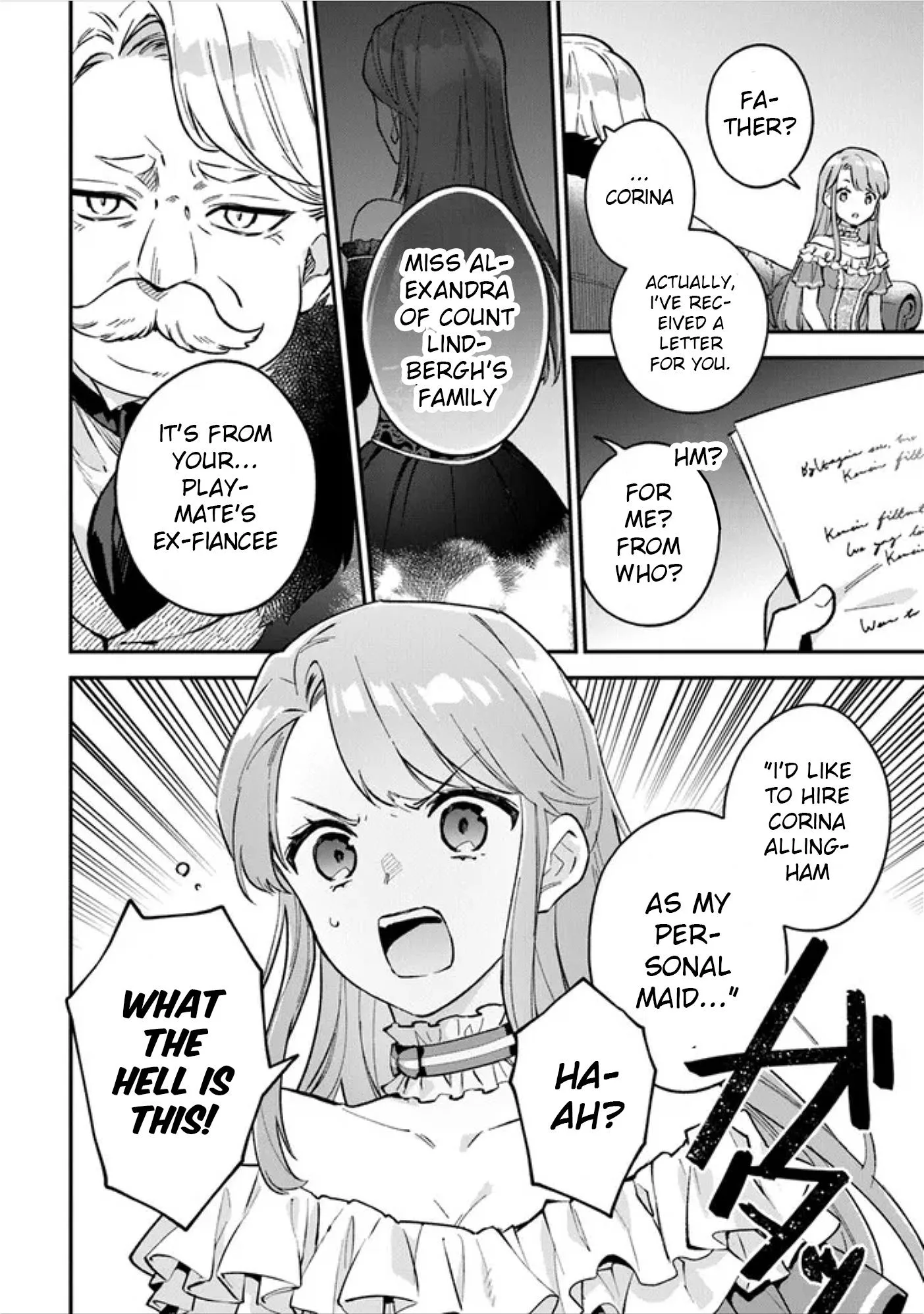 An Incompetent Woman Wants to Be a Villainess ~The Young Lady Who Married as a Substitute for Her Stepsister Didn't Notice the Duke's Doting~ Chapter 4.1 page 2