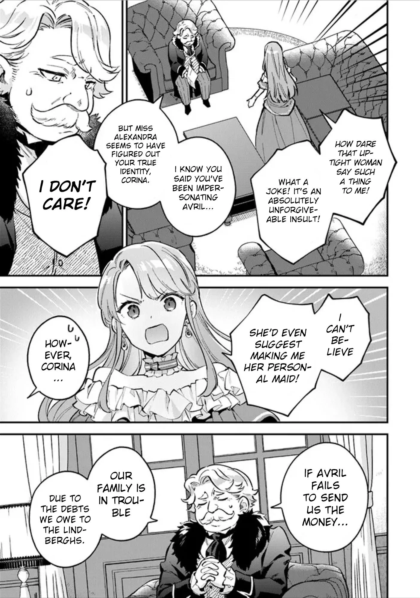 An Incompetent Woman Wants to Be a Villainess ~The Young Lady Who Married as a Substitute for Her Stepsister Didn't Notice the Duke's Doting~ Chapter 4.1 page 3