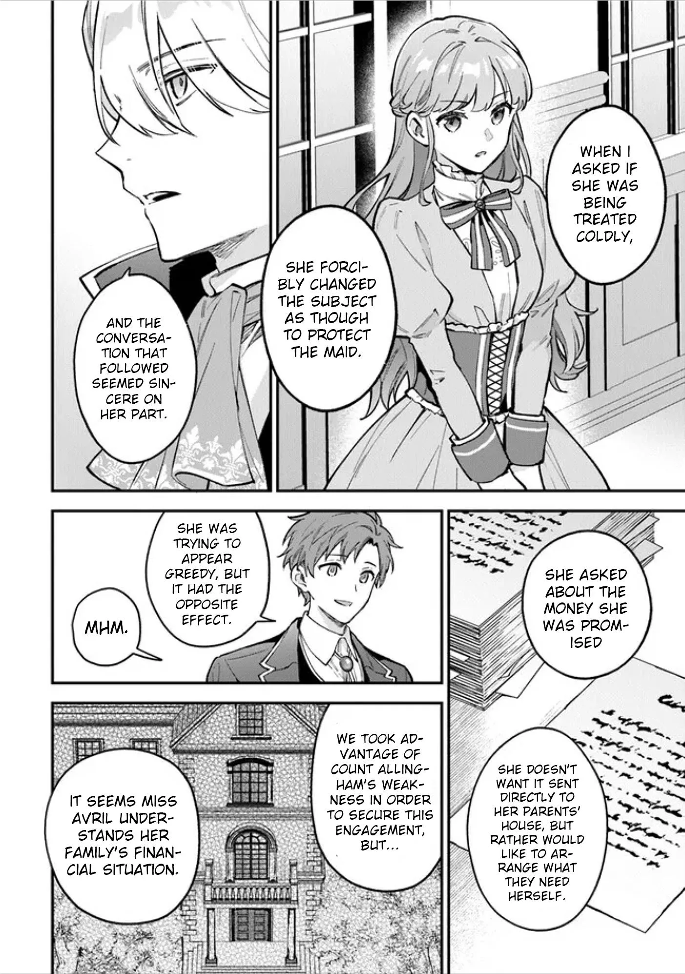 An Incompetent Woman Wants to Be a Villainess ~The Young Lady Who Married as a Substitute for Her Stepsister Didn't Notice the Duke's Doting~ Chapter 4.1 page 12
