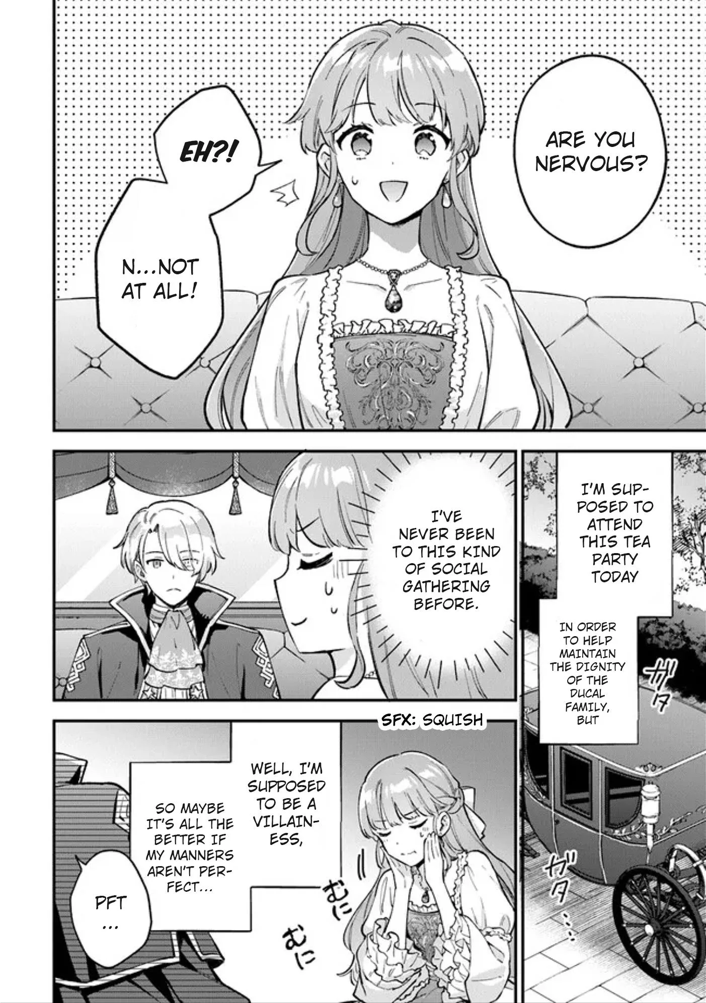 An Incompetent Woman Wants to Be a Villainess ~The Young Lady Who Married as a Substitute for Her Stepsister Didn't Notice the Duke's Doting~ Chapter 4.2 page 1