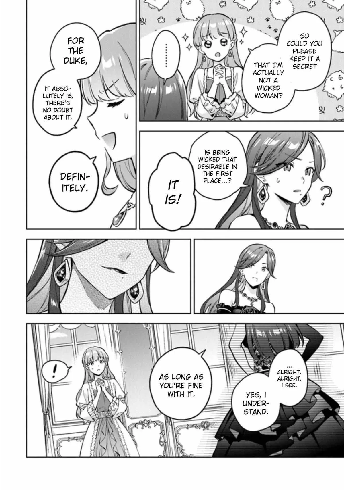 An Incompetent Woman Wants to Be a Villainess ~The Young Lady Who Married as a Substitute for Her Stepsister Didn't Notice the Duke's Doting~ Chapter 5 page 19