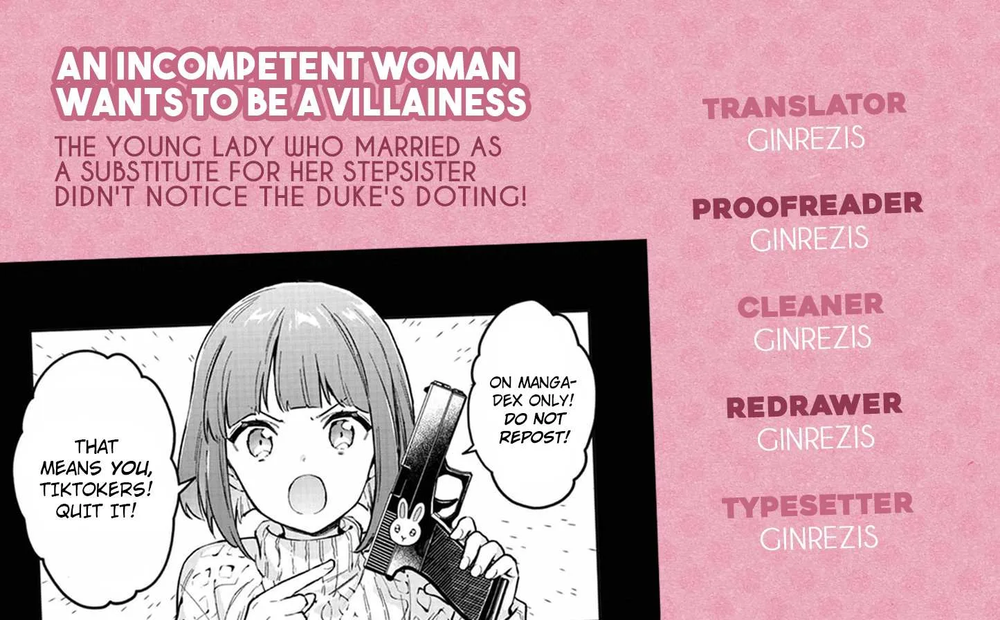 An Incompetent Woman Wants to Be a Villainess ~The Young Lady Who Married as a Substitute for Her Stepsister Didn't Notice the Duke's Doting~ Chapter 7 page 23