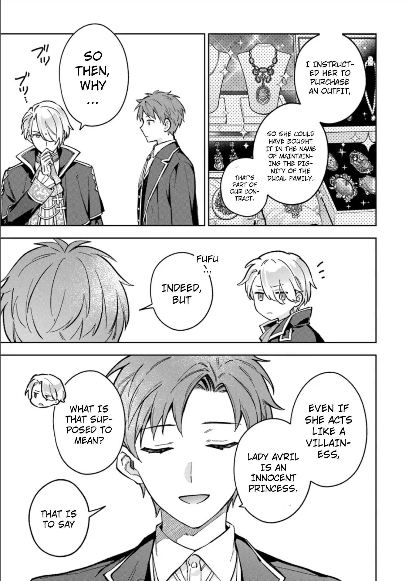 An Incompetent Woman Wants to Be a Villainess ~The Young Lady Who Married as a Substitute for Her Stepsister Didn't Notice the Duke's Doting~ Chapter 8 page 20
