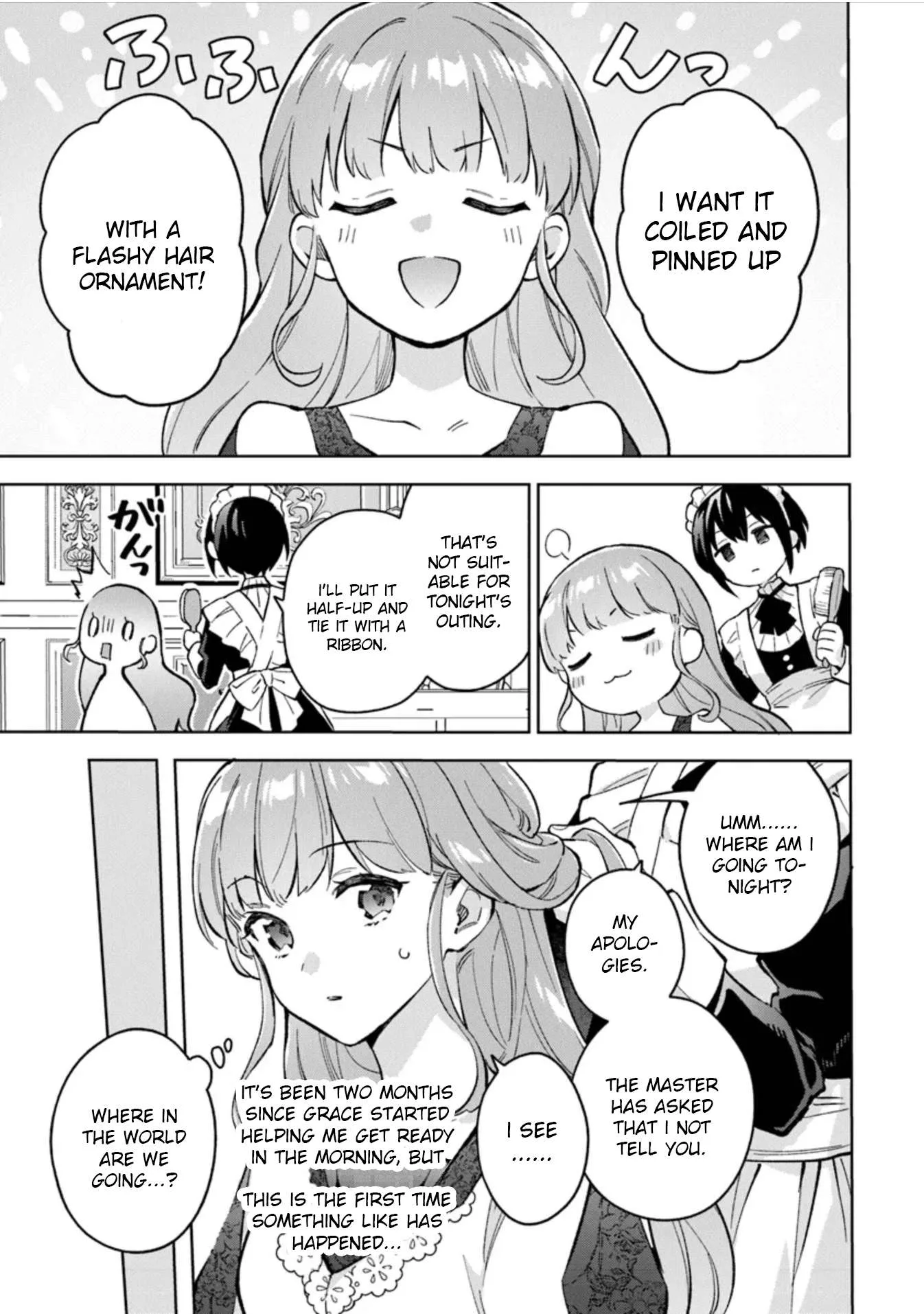 An Incompetent Woman Wants to Be a Villainess ~The Young Lady Who Married as a Substitute for Her Stepsister Didn't Notice the Duke's Doting~ Chapter 9 page 3