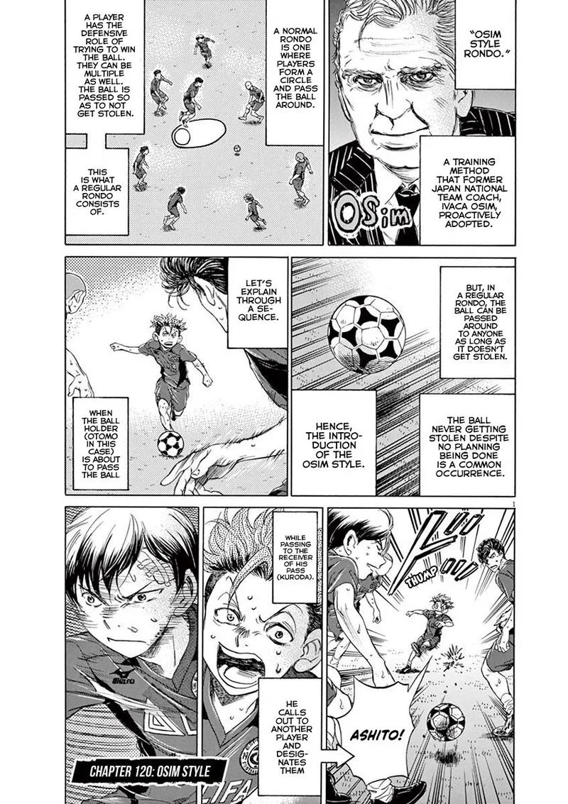 Ao Ashi Chapter 120 page 1