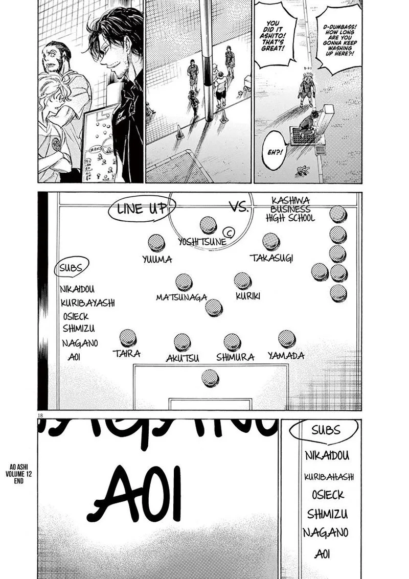 Ao Ashi Chapter 125 page 18