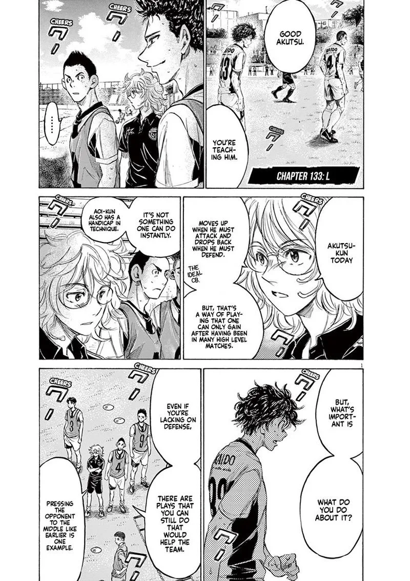 Ao Ashi Chapter 133 page 1