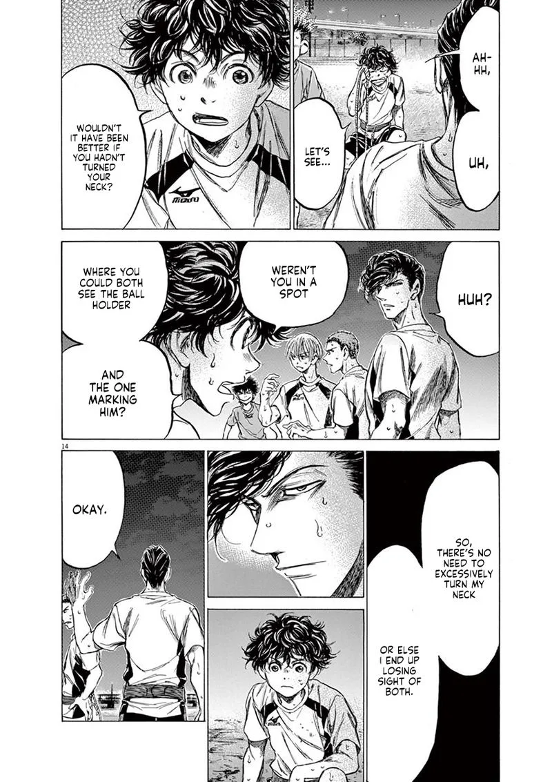Ao Ashi Chapter 143 page 14