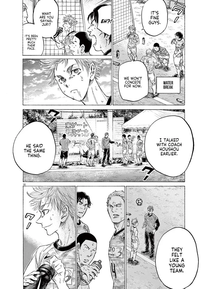 Ao Ashi Chapter 157 page 18