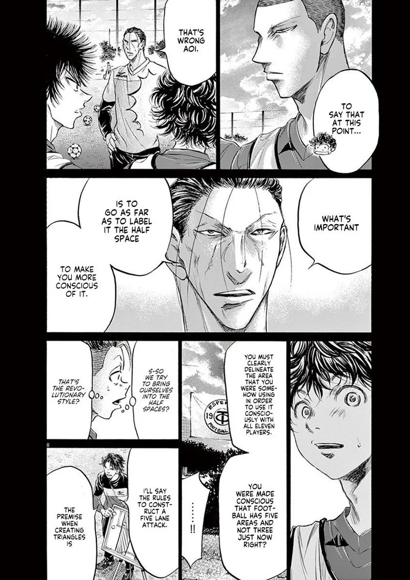 Ao Ashi Chapter 185 page 8