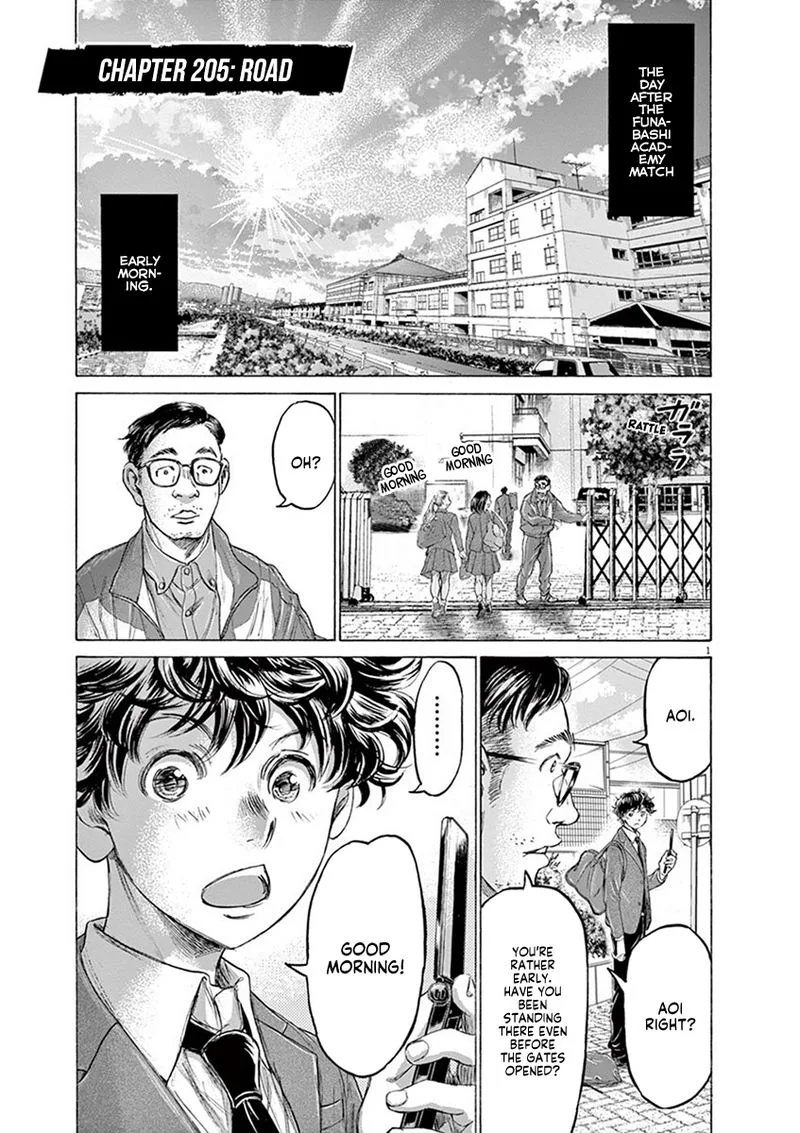 Ao Ashi Chapter 205 page 1