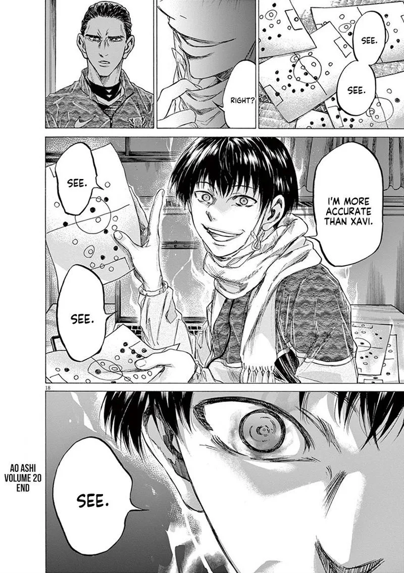 Ao Ashi Chapter 210 page 18
