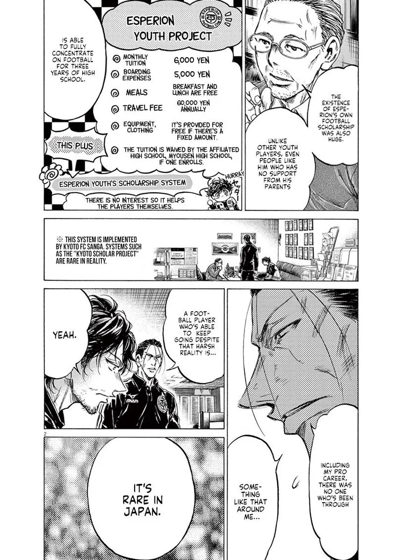 Ao Ashi Chapter 221 page 2