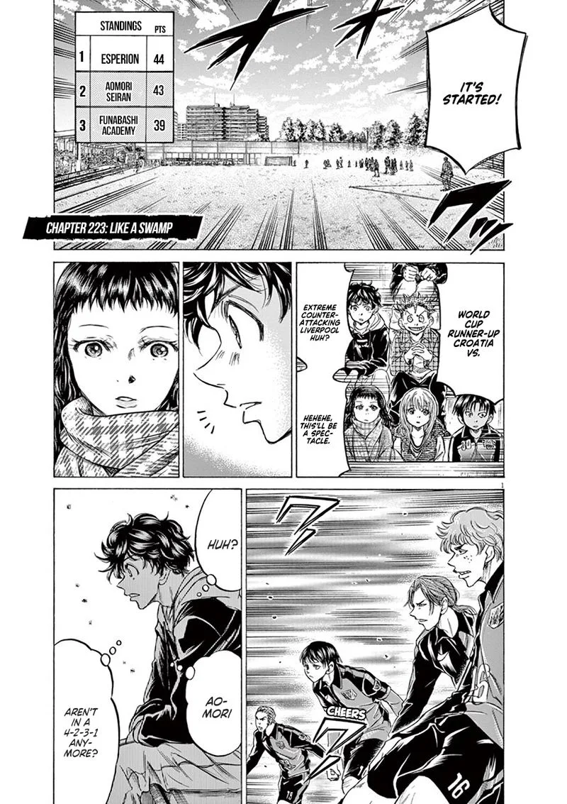 Ao Ashi Chapter 223 page 1