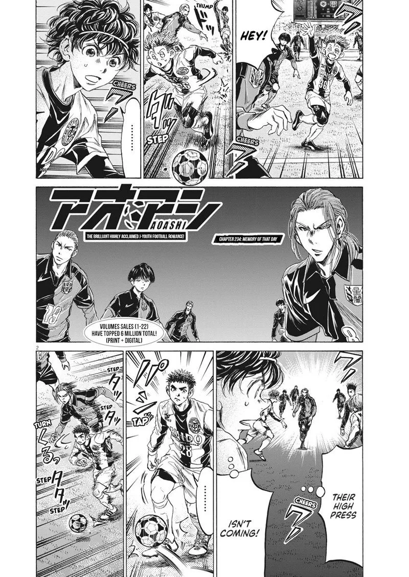 Ao Ashi Chapter 234 page 2