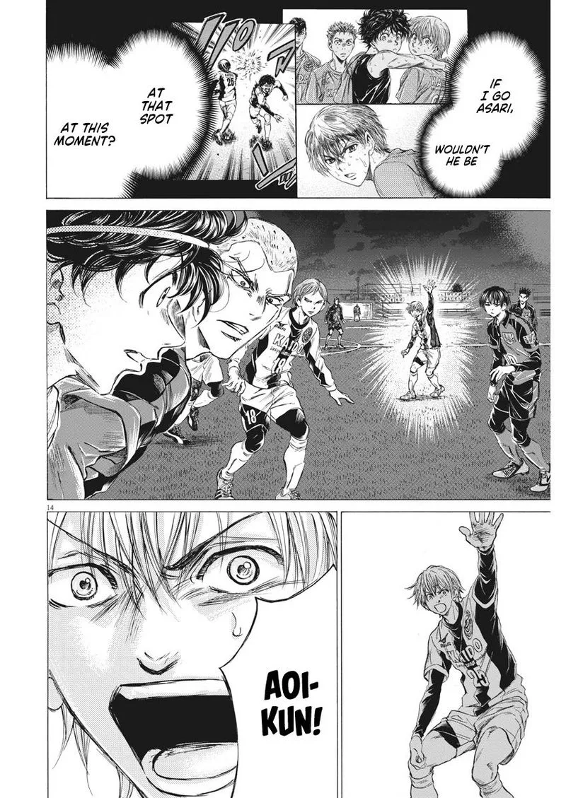 Ao Ashi Chapter 255 page 14