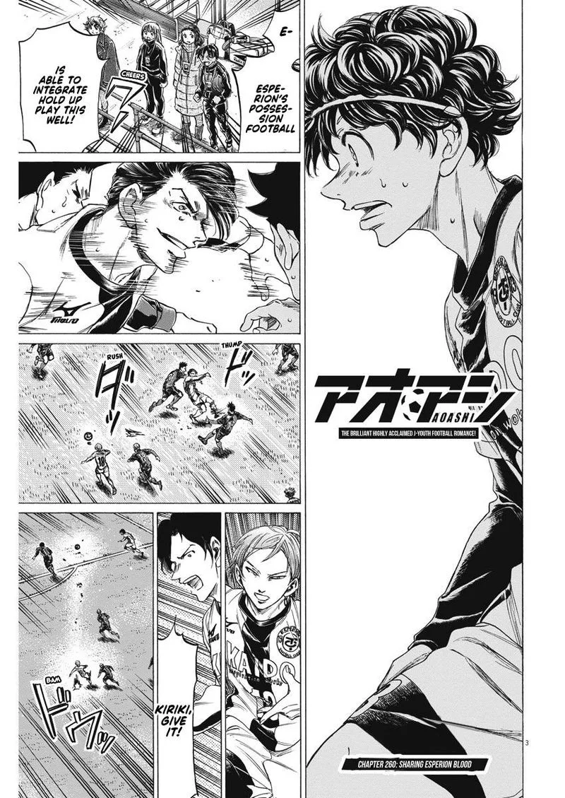 Ao Ashi Chapter 260 page 3