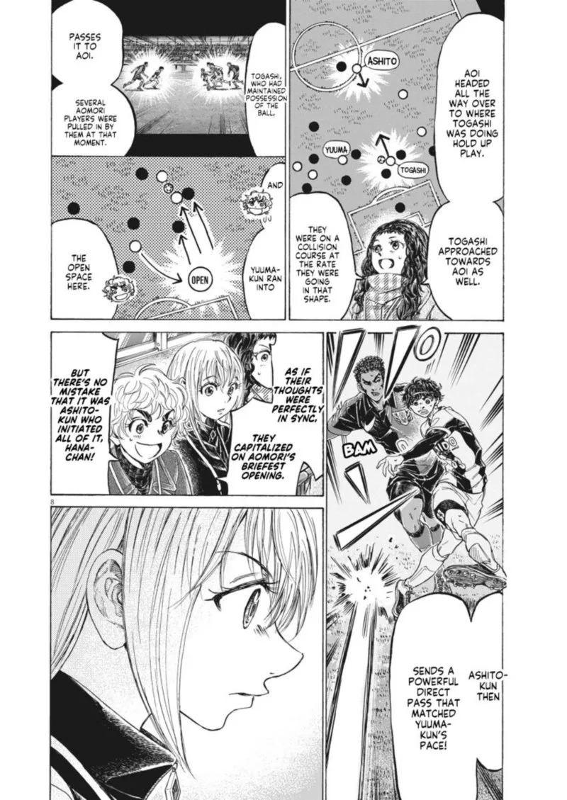 Ao Ashi Chapter 262 page 8