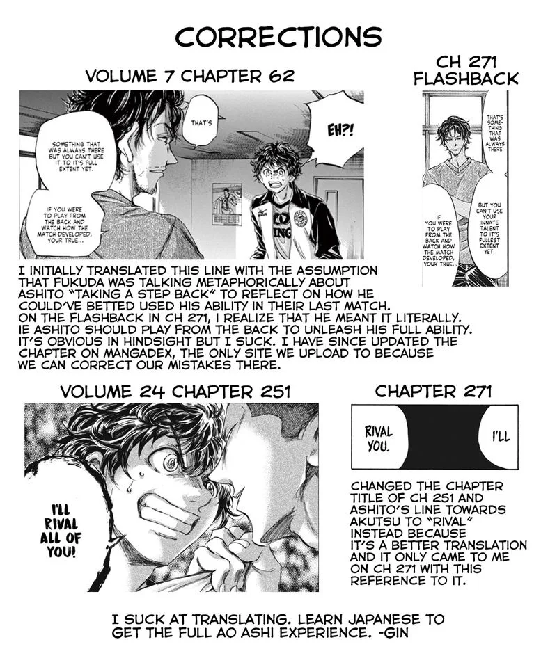 Ao Ashi Chapter 271 page 21