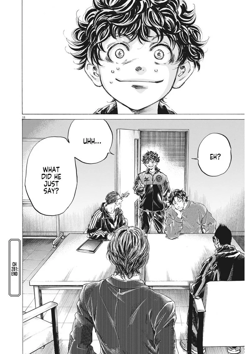 Ao Ashi Chapter 281 page 18