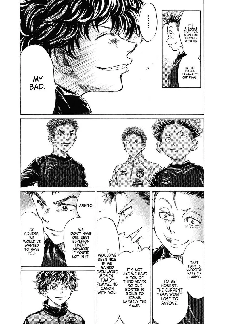 Ao Ashi Chapter 283 page 8
